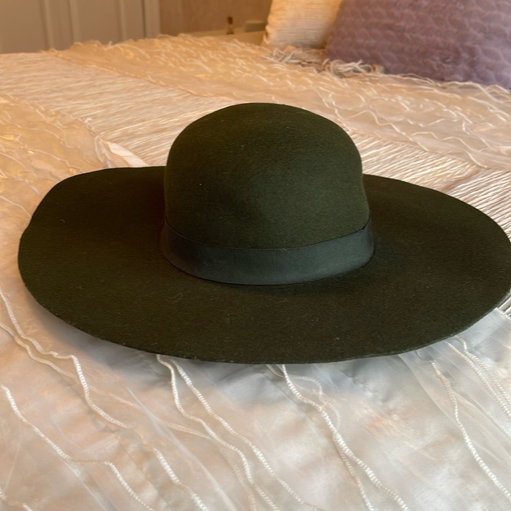 Vintage Dark Green Floppy PRADA Hat